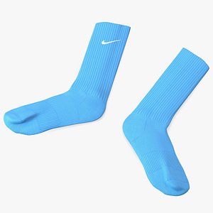 3D Long Socks Nike Blue Idle model