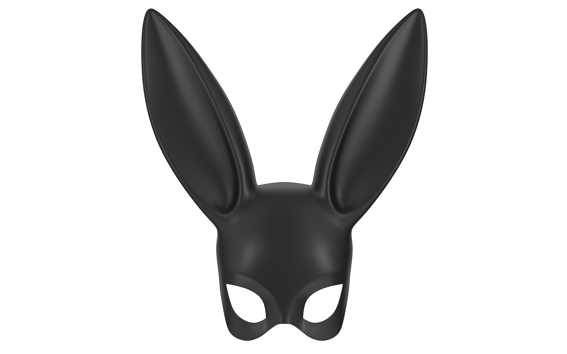 Black rabbit mask 3D model - TurboSquid 1228415