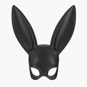 black rabbit mask 3D model