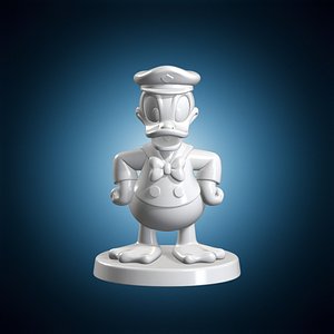 Donald Duck Fan Art 3D Print Model 3D model