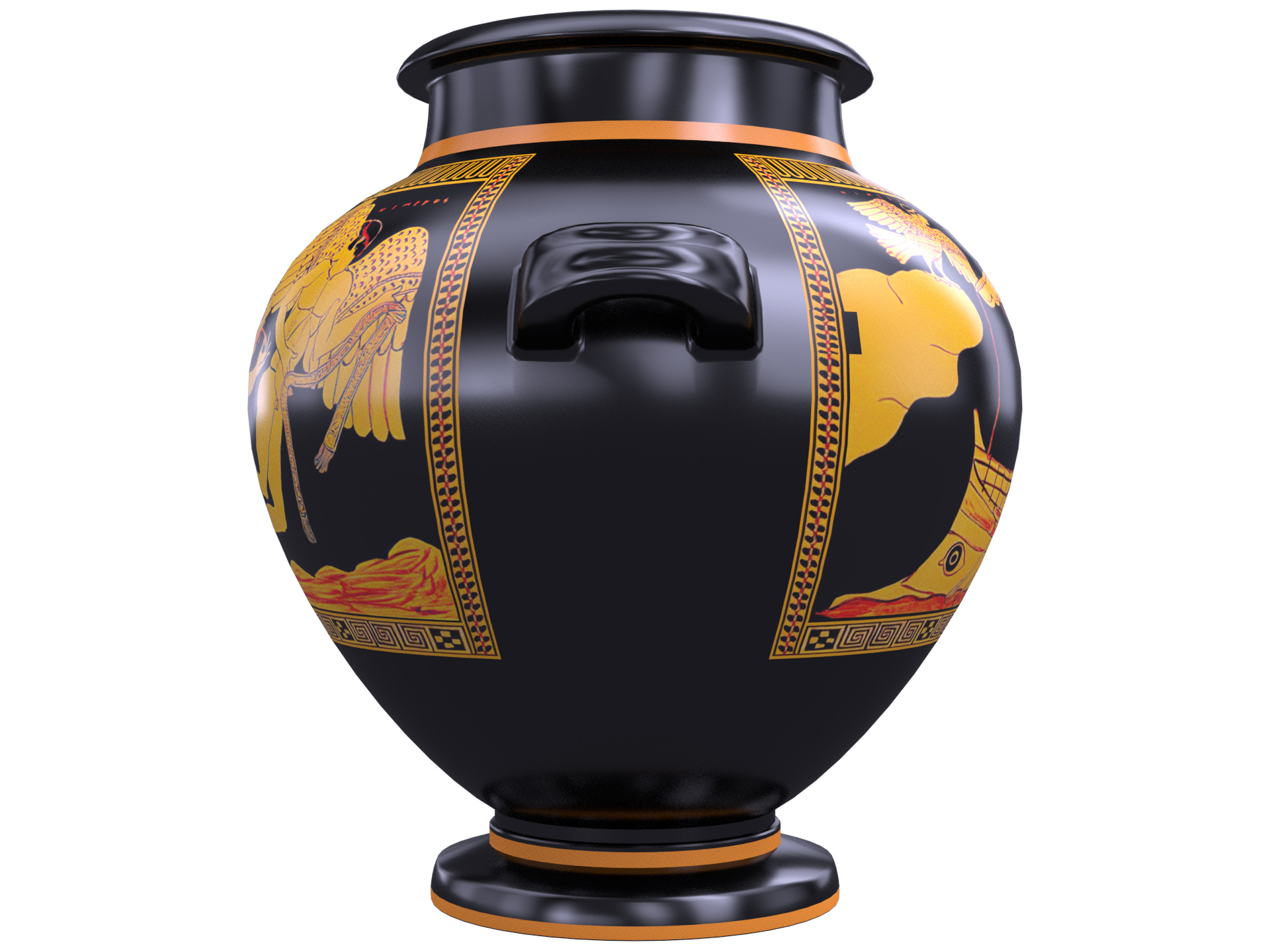Antique greek jar model TurboSquid 1695280