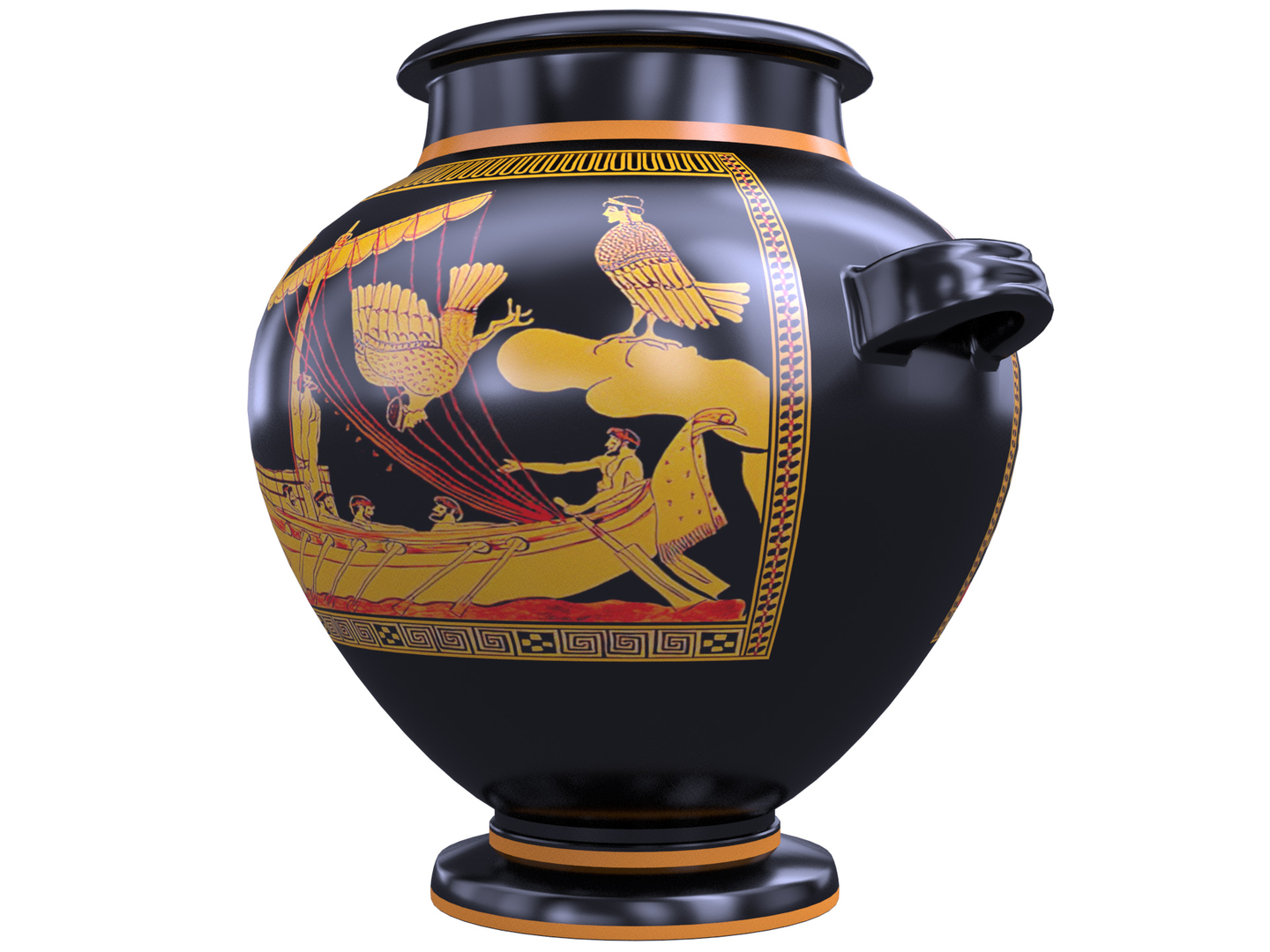Antique greek jar model TurboSquid 1695280