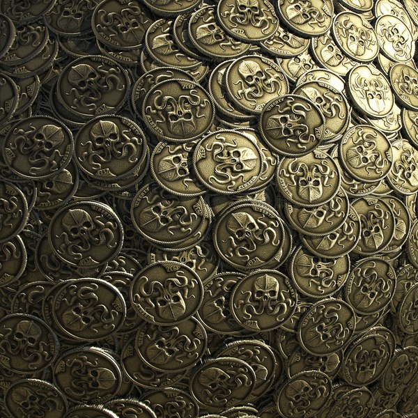 3D модель Куча монет текстуры вер Hq - TurboSquid 1482368
