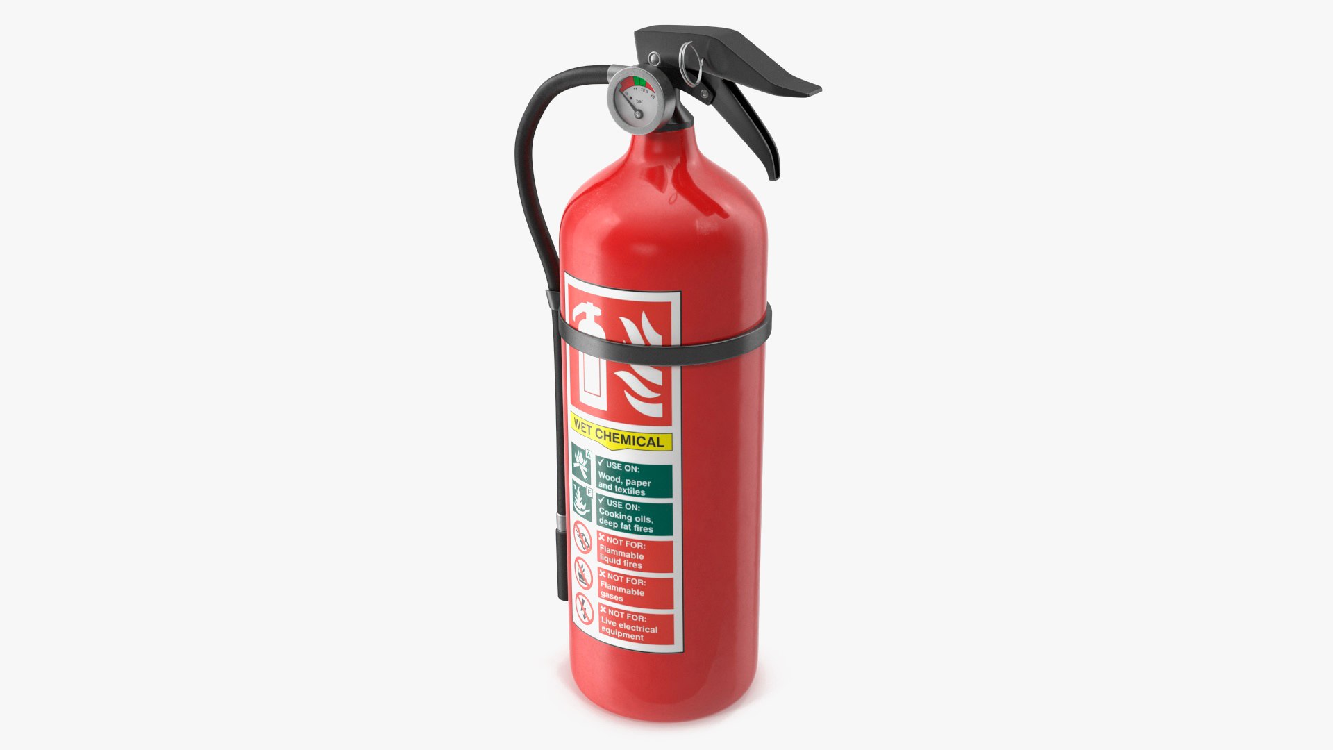 Chemical Fire Extinguisher 3D model preview