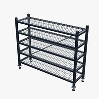 Grid Deck Storage Shelving 2300x670mm Configuration 09