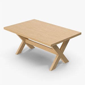 3D Wooden Table