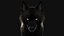 Loup des bois noir Xgen Rigged