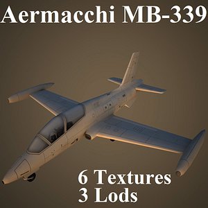 3d model aermacchi mb-339 air