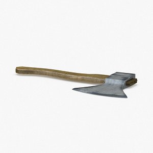3d model vintage hatchet
