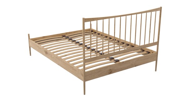 Double Bed Frame 3D Model - TurboSquid 1861884