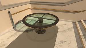 3D center piece table wood