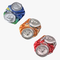 Crushed Soda Cans Used Collection