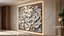 Conjunto de decoración de pared con paneles modernos Mural de pared con relieve CNC 92