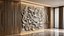 Conjunto de decoración de pared con paneles modernos Mural de pared con relieve CNC 92