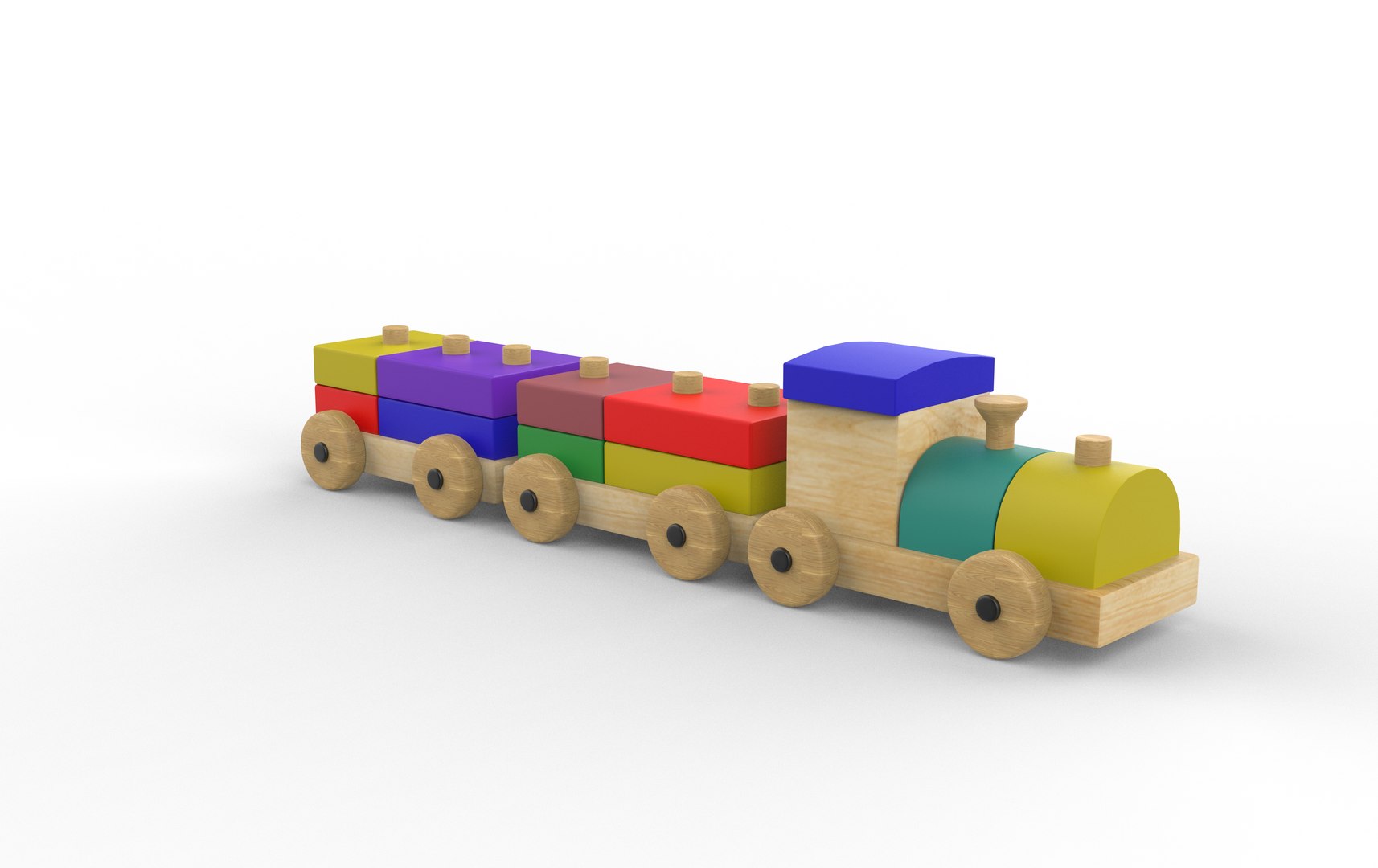 3D Model Toy Train 3D Model - TurboSquid 2362090