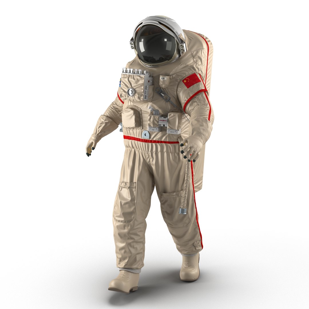 Chinese Space Suit Haiying Rigged 3D Model 3D model preview