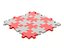 Repeatable jigsaw puzzle module with edge parts