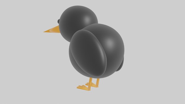 Crow Low Poly Cute Rigged and Animated 3D - TurboSquid 1717113