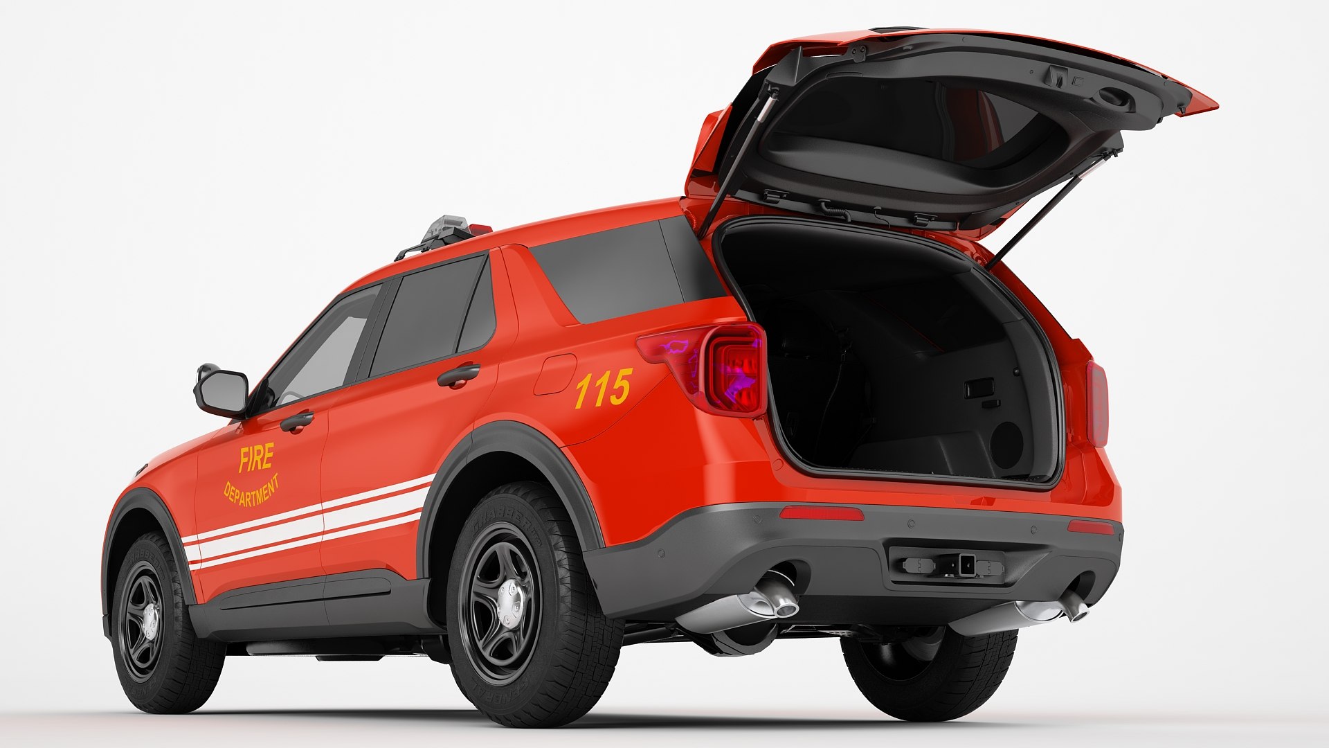 Fire Department SUV Generic 01 Model - TurboSquid 1756820