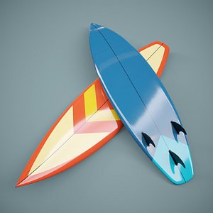 3D Surfboard PBR model
