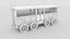 Pacchetto treno cartoon low-poly