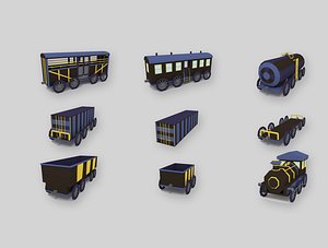 3D model locomotive pack