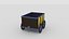 Pacchetto treno cartoon low-poly
