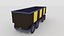 Pacchetto treno cartoon low-poly