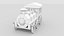 Pacchetto treno cartoon low-poly