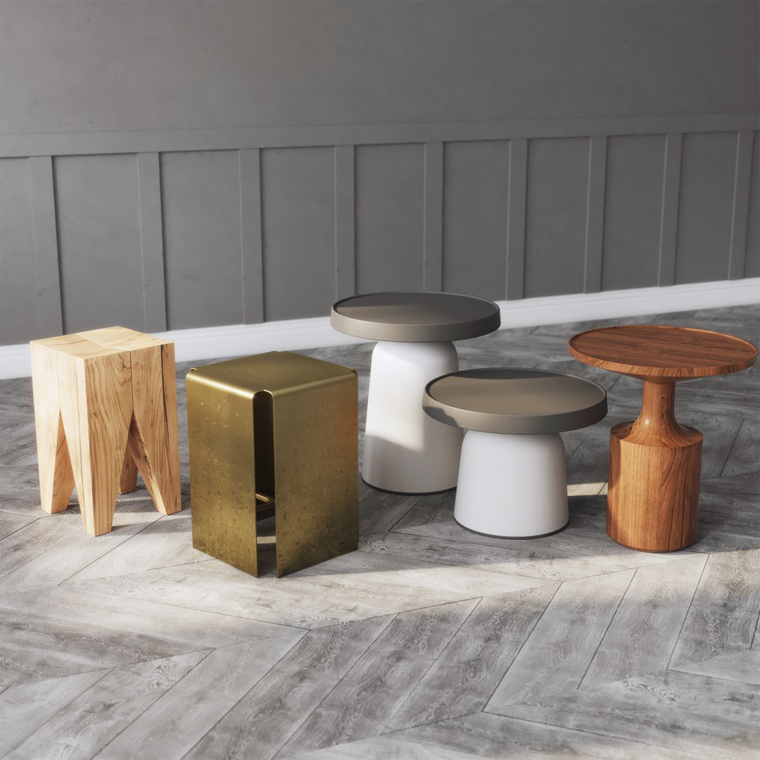 Side Tables Vol 06 3D - TurboSquid 1927793
