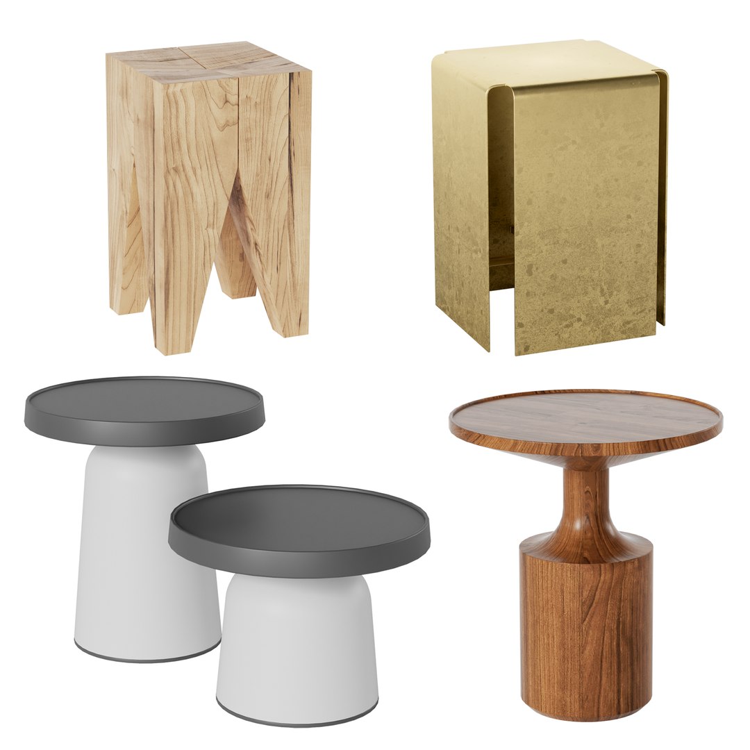 Side Tables Vol 06 3D - TurboSquid 1927793