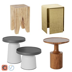 Side Tables  Vol 06 3D