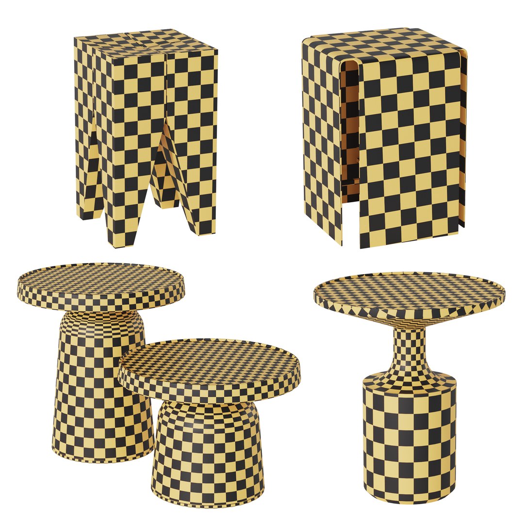 Side Tables Vol 06 3D - TurboSquid 1927793