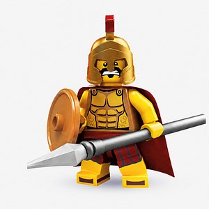 Lego Spartan Warrior - Rigged Minifigure - 8684-2