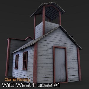 ready wild west house 3d 3ds