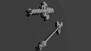 3D sword spear