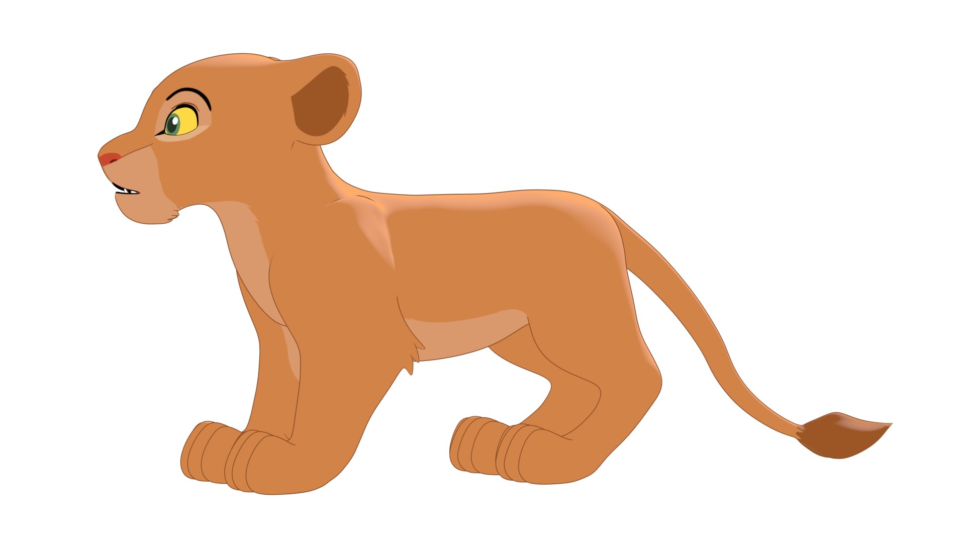 Nala Lion Cub 3D - TurboSquid 2102156