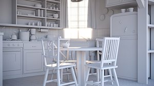monica kitchen friends 3D model