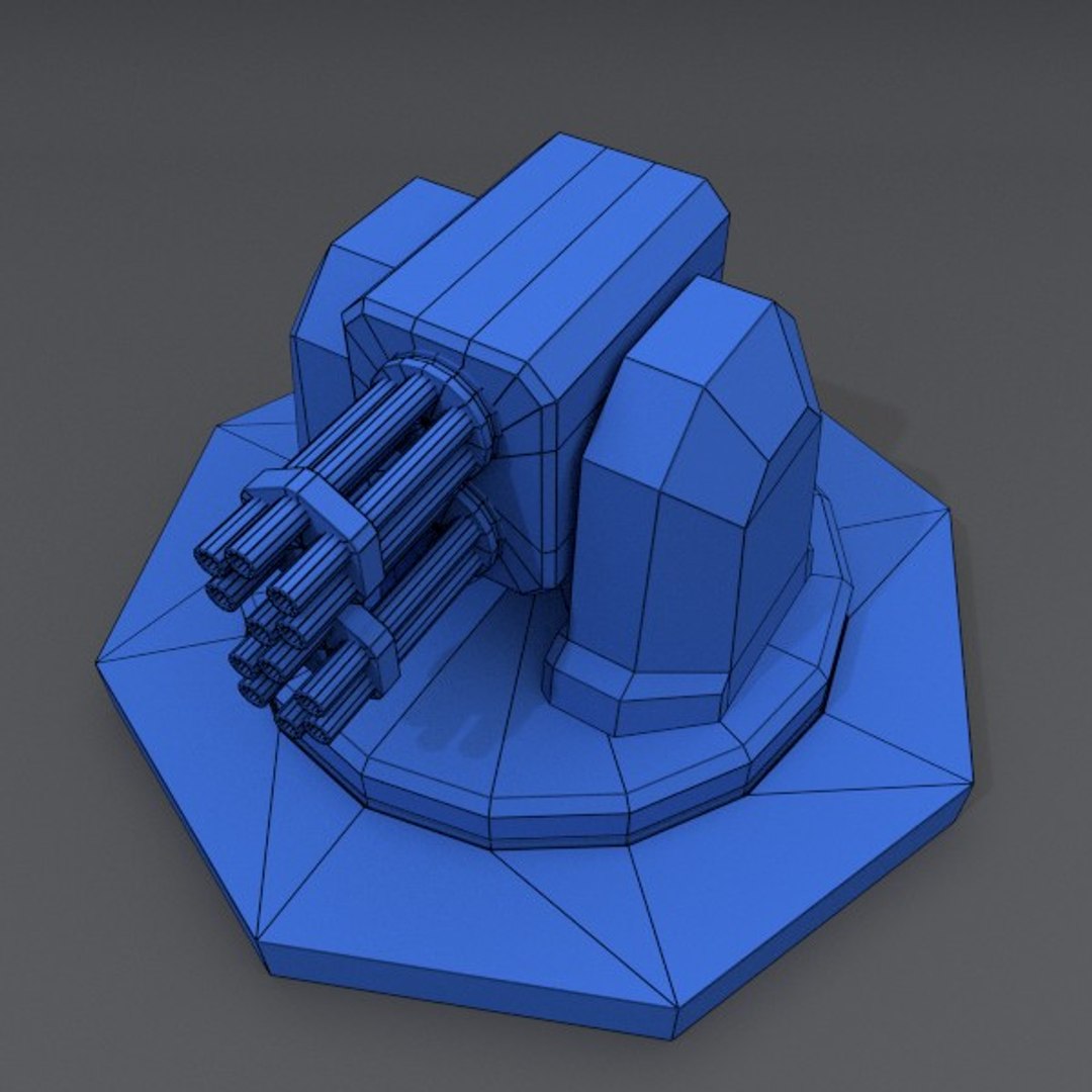 Maya Scifi Turret