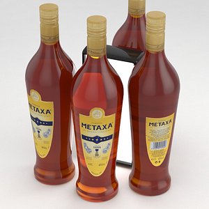 metaxa bottle brandy 3D model