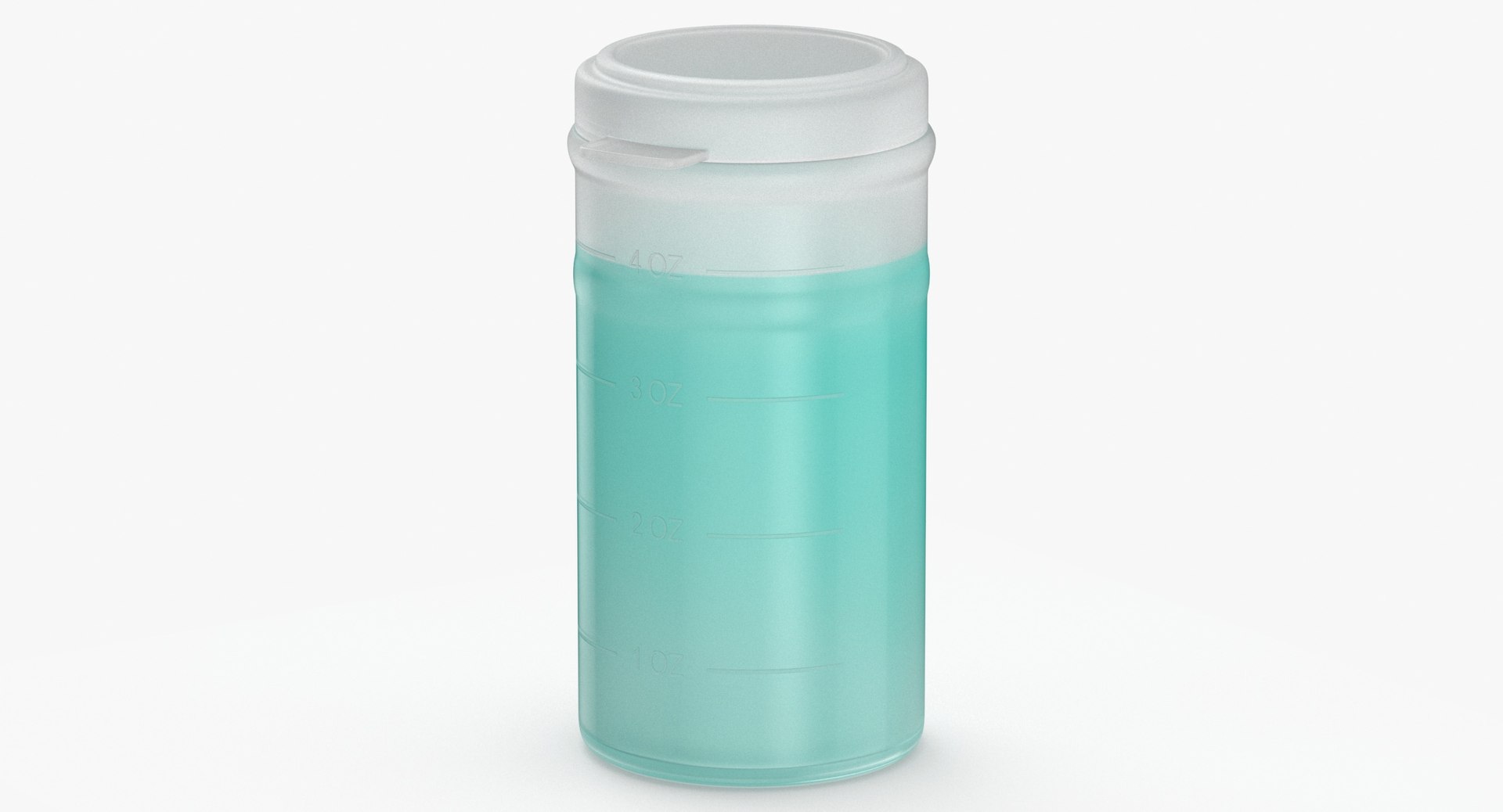 3D model Pill Pod Hinge Top Vial 4oz Full TurboSquid 2049115