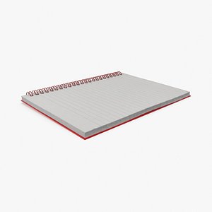3d wire notebook model
