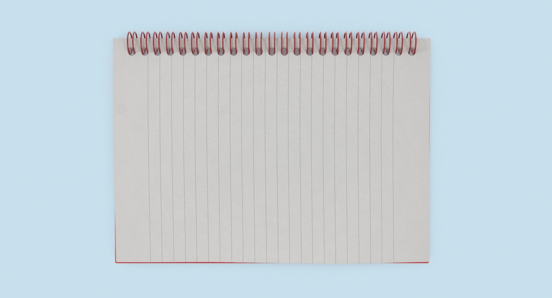 3d Wire Notebook Model