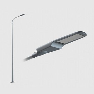 Modern LED Street Light Pole 3D