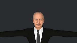 Dwight D Eisenhower Hyper Realistic Full Body Fully Rigged 3D Character