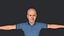 Dwight D Eisenhower Personagem 3D hiper-realista de corpo inteiro totalmente equipado