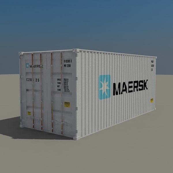 3d cargo container model