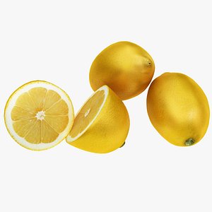 3d Realistic Lemon Model