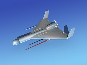 3d model harpy 1 uav