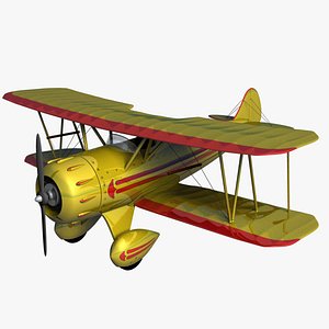 Waco YMF5 Biplane Yellow